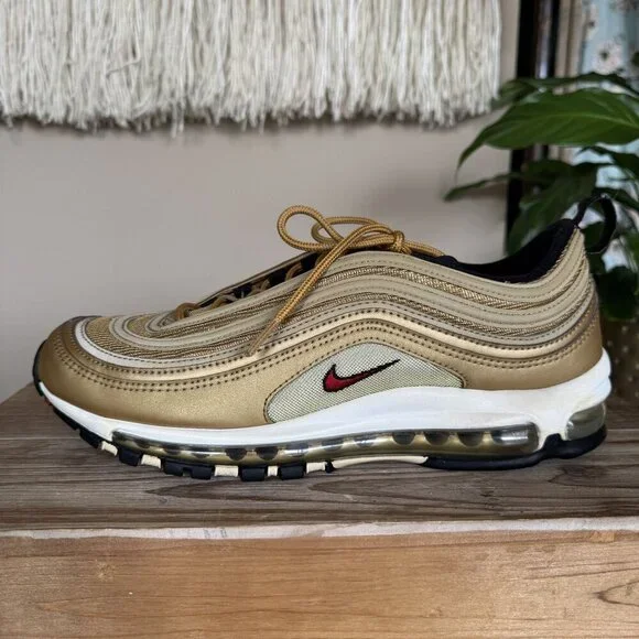 Nike Air Max 97 OG QS Metallic Gold (2017) 884421-700 Size 8.5
